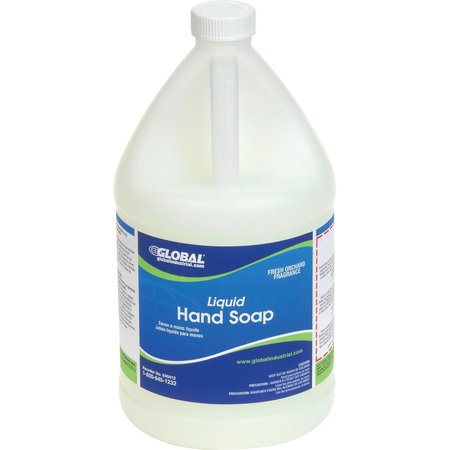 GLOBAL INDUSTRIAL Liquid Hand Soap, 1 Gallon Bottle, 4/Bottles 640412